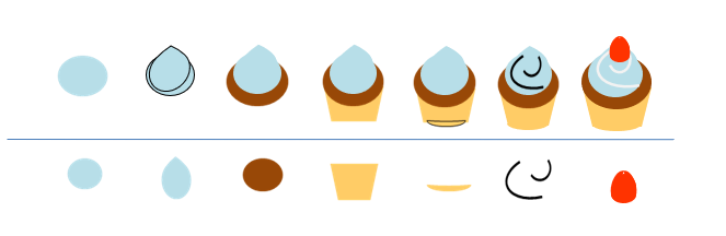 Excelでケーキを描いてみる はーとめいど Stock