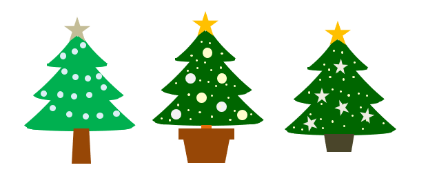 excelで描くクリスマスツリー